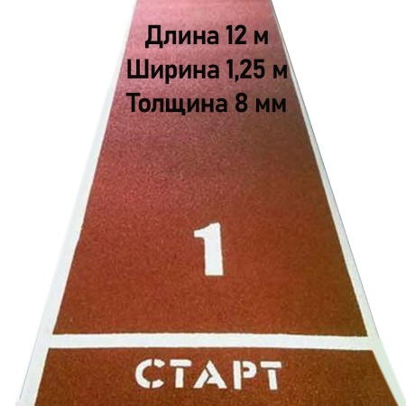 Купить Дорожка для разбега 12 м х 1,25 м. Толщина 8 мм в Омутнинске 